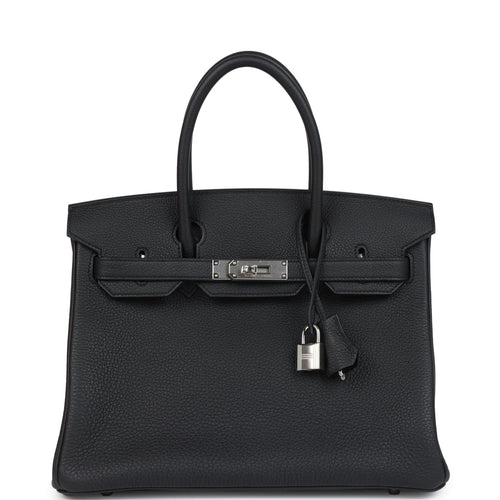 Hermes Birkin 30 Black Togo Palladium Hardware