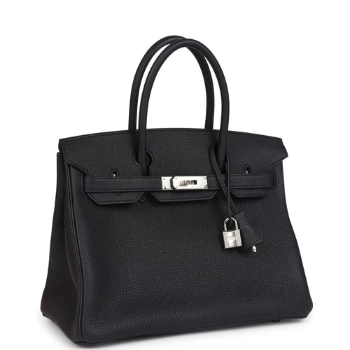 Hermes Birkin 30 Black Togo Palladium Hardware