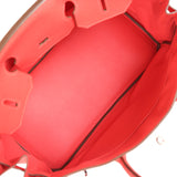 Pre-owned Hermes Birkin 35 Rose Jaipur Clemence Palladium Hardware