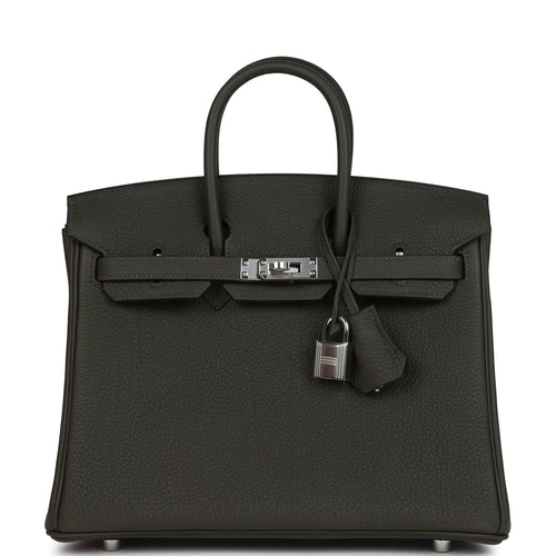 Hermes Birkin 25 Vert de Gris Togo Palladium Hardware