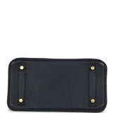 Pre-owned Hermes Birkin 25 Bleu Nuit Togo Gold Hardware