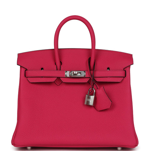 Hermes Birkin 25 Rose Mexico Togo Palladium Hardware