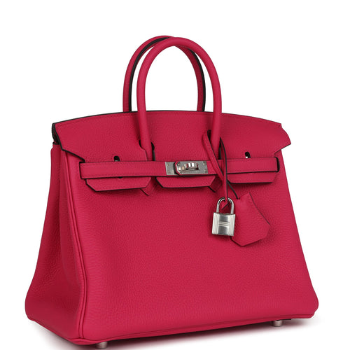 Hermes Birkin 25 Rose Mexico Togo Palladium Hardware