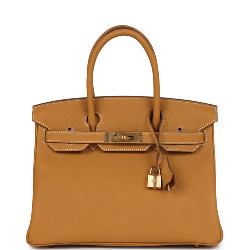 BEDAZZLING DON'T LIST - Hermes Birkin 30 Naturel Sable Togo Gold Hardware