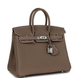 Hermes Birkin 25 Etoupe Togo Palladium Hardware - Thumbnail View 2