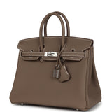 Hermes Birkin 25 Etoupe Togo Palladium Hardware - Thumbnail View 3