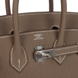 Hermes Birkin 25 Etoupe Togo Palladium Hardware - Thumbnail View 7