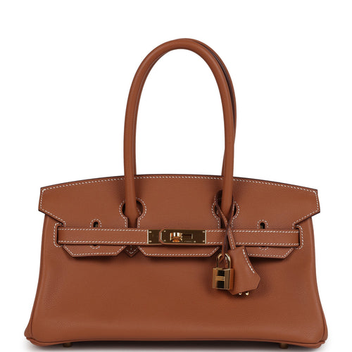 Pre-owned Hermes Shoulder Birkin Light 29 Gold Evercolor Gold Hardware