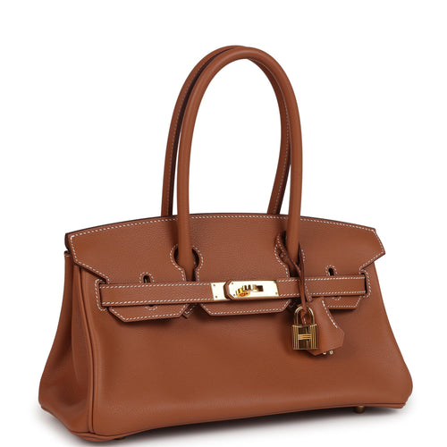 Pre-owned Hermes Shoulder Birkin Light 29 Gold Evercolor Gold Hardware