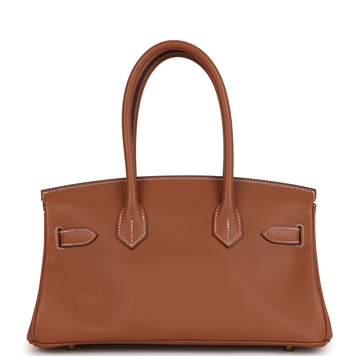 HERMES 25S SHOULDER BIRKIN 29 IN MILKY WHITE CALFSKIN SILVER HARDWARE