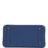 Hermes Birkin 30 Bleu Tie Togo Permabrass Hardware