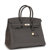 Hermes Birkin 35 Gris Meyer Togo Permabrass Hardware