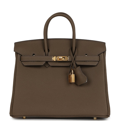 Hermes Birkin 25 Toundra Verso Togo Gold Hardware