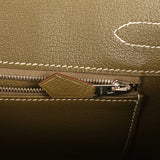 Pre-owned Hermes Birkin 30 Kiwi Candy Epsom Palladium Hardware - Thumbnail View 8