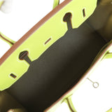 Pre-owned Hermes Birkin 30 Kiwi Candy Epsom Palladium Hardware - Thumbnail View 9