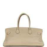 Vintage Hermes Shoulder Birkin 42 JPG Parchemin Clemence Palladium Hardware