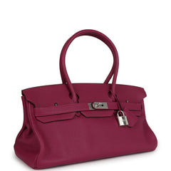Vintage Hermes Shoulder Birkin 42 JPG Tosca Clemence Palladium Hardware