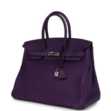 Hermes Birkin 35 Ultraviolet Clemence Palladium Hardware - Thumbnail View 5