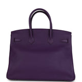 Hermes Birkin 35 Ultraviolet Clemence Palladium Hardware - Thumbnail View 4