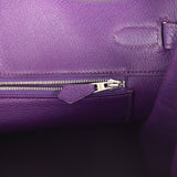 Hermes Birkin 35 Ultraviolet Clemence Palladium Hardware - Thumbnail View 9