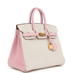 Payment 1 - Hermes Special Order (HSS) Birkin 25 Nata and Rose Sakura Chevre Mysore Brushed Gold Hardware