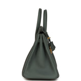 Hermes Birkin 25 Vert Amande Togo Gold Hardware