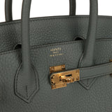 Hermes Birkin 25 Vert Amande Togo Gold Hardware