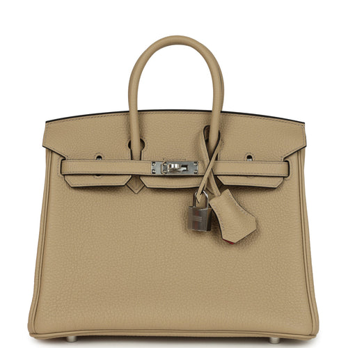 Hermes Birkin 25 Trench Verso Togo Palladium Hardware
