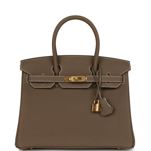 Hermes Birkin 30 Etoupe Togo Gold Hardware