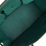 Hermes Birkin 35 Malachite Togo Gold Hardware