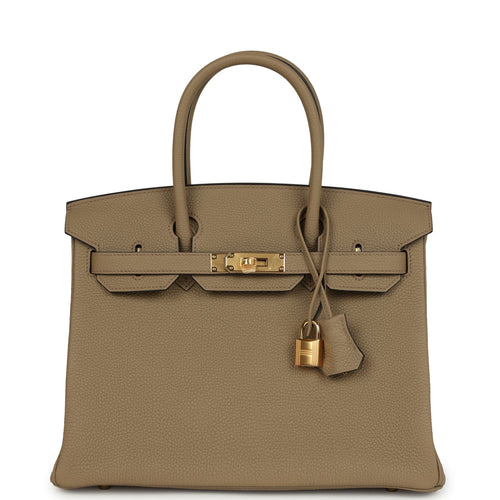 Hermes Birkin 30 Beige Marfa Togo Gold Hardware