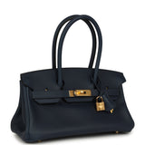 Hermes Shoulder Birkin Light 29 Bleu Abysse Evercolor Gold Hardware - Thumbnail View 2