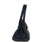 Hermes Shoulder Birkin Light 29 Bleu Abysse Evercolor Gold Hardware - Thumbnail View 3