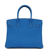 Hermes Birkin 30 Bleu Hydra Togo Gold Hardware