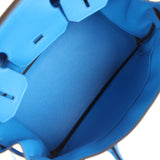 Hermes Birkin 30 Bleu Hydra Togo Gold Hardware
