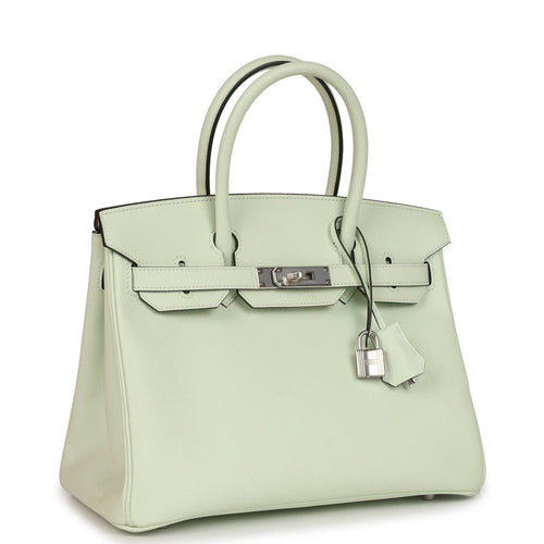 Hermes Birkin 30 Vert Fizz Epsom Palladium Hardware