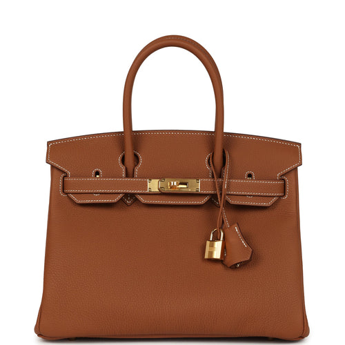 Hermes Birkin 30 Gold Togo Gold Hardware