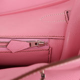 Pre-owned Hermes Special Order (HSS) Birkin 35 Bubblegum Epsom Palladium Hardware