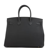 Hermes Birkin 35 Black Togo Gold Hardware