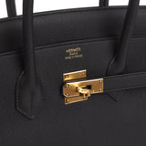 Hermes Birkin 35 Black Togo Gold Hardware