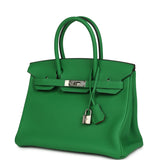 Pre-owned Hermes Birkin 30 Bambou Verso Togo Palladium Hardware - Thumbnail View 5