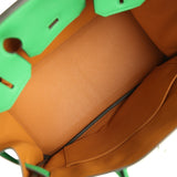 Pre-owned Hermes Birkin 30 Bambou Verso Togo Palladium Hardware - Thumbnail View 8