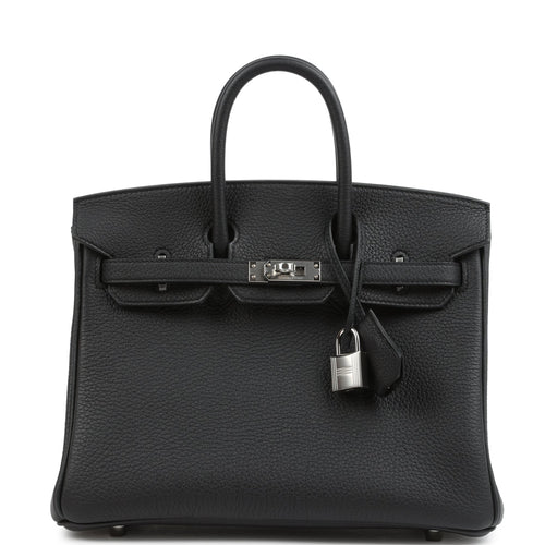 Hermes Birkin 25 Black Togo Palladium Hardware