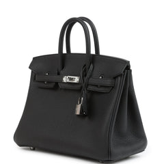 Hermes Birkin 25 Black Togo Palladium Hardware