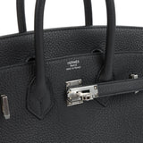 Hermes Birkin 25 Black Togo Palladium Hardware - Thumbnail View 7
