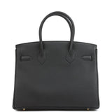 Hermes Birkin 30 Black Togo Gold Hardware