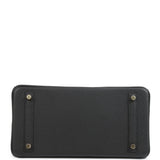 Hermes Birkin 30 Black Togo Gold Hardware