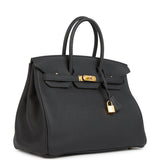 Hermes Birkin 35 Black Togo Gold Hardware