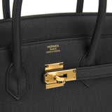 Hermes Birkin 35 Black Togo Gold Hardware