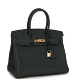 Hermes Birkin 30 Vert Mangrove Togo Gold Hardware